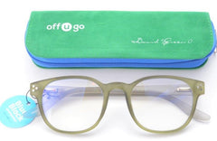 offugo BLUE BLOCK model CHRISTIE Jade Green