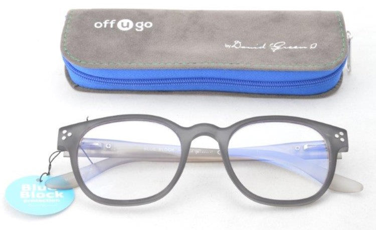 offugo BLUE BLOCK model CHRISTIE Grey